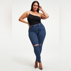 Good American 90s Good Touch One Shoulder Bodysuit Size XL & 4XL